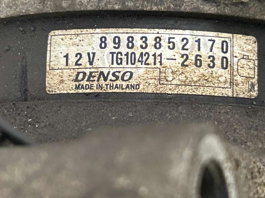 Dynamo diesel til Isuzu D-Max 2017-2020 (Type II, Fase 2)  (DENSO|8983852170|)