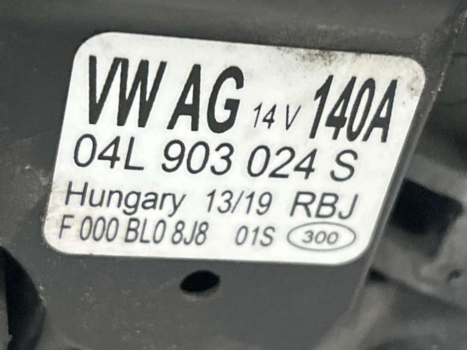 Dynamo diesel til VW Caddy 2015-2020 (Type III, Fase 3)  (04L 903 024 S|)
