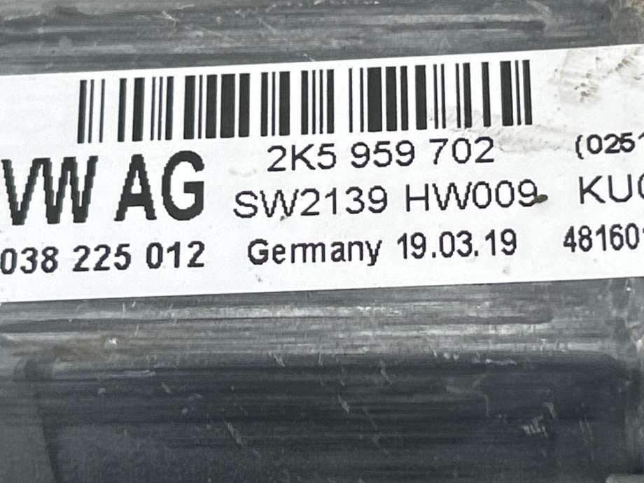 Ruteheis, kun motor, høyre foran til VW Caddy 2015-2020 (Type III, Fase 3) (2K5 959 702 A|2K5 959 702 A Z04|)