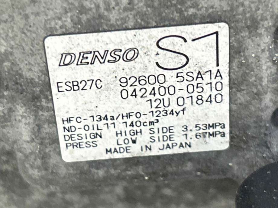 Aircondition kompressor elbil til Nissan Leaf 2018-->> (Type II) (926005SA1A|)