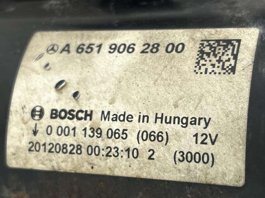 Starter diesel til Mercedes E-Klasse 2009-2013 (Fase 1) (W212) (W212) (A 651 906 43 00|A 651 906 23 00|)