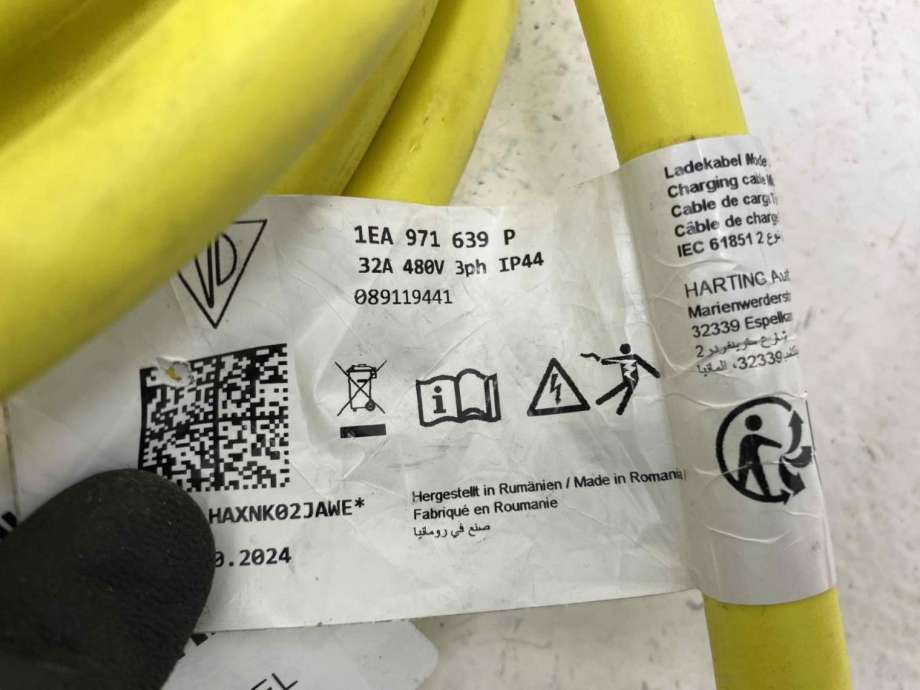 Batterilader kabel til VW ID.3 2020-->> (1EA 971 639 P|)