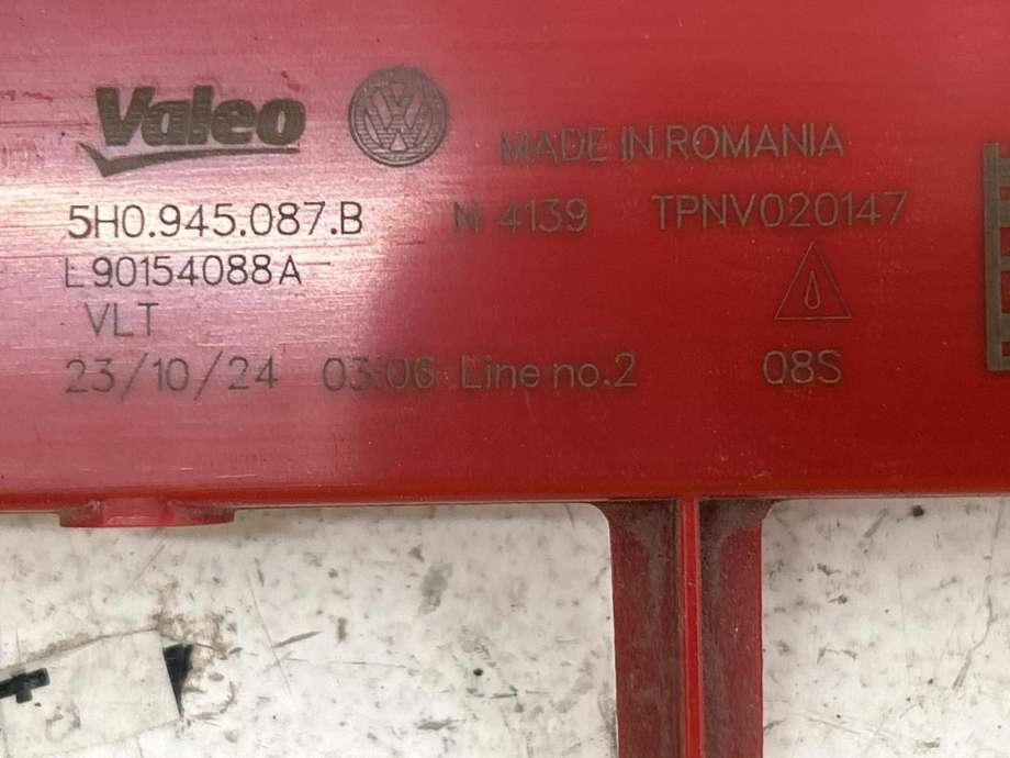 Baklykt bremselys bakrute til VW ID.3 2020-->>  (5H0 945 087 B|)