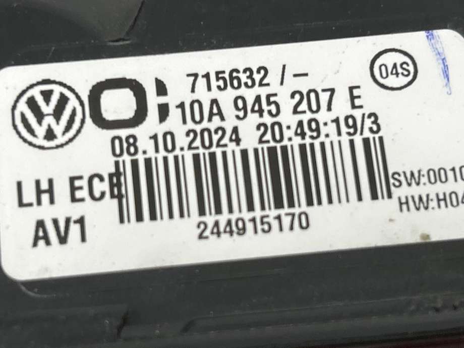 Baklykt venstre ytre til VW ID.3 2020-->> (10A 945 095 B|)