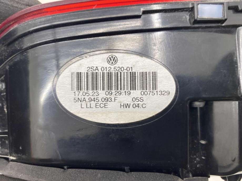 Baklykt venstre indre til VW Tiguan 2016-2020 (Type II, Fase 1)  (5NA 945 094 F|)