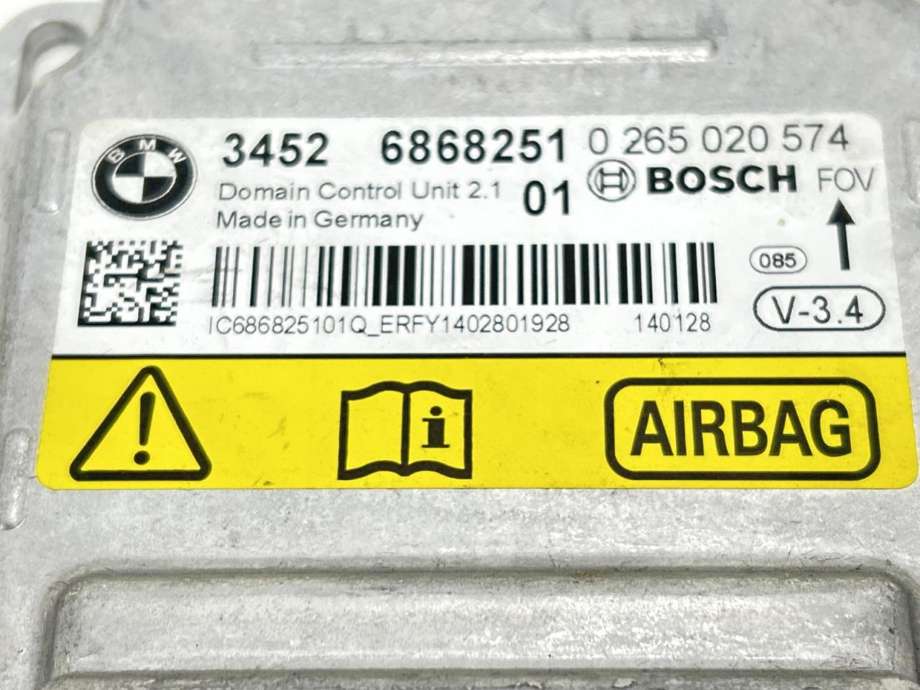 Airbag elektronikk til BMW 5-Serie 2010-2017 (F10/F11) (F10/F11) (65 77 7 911 606|3452 6868251 01|)