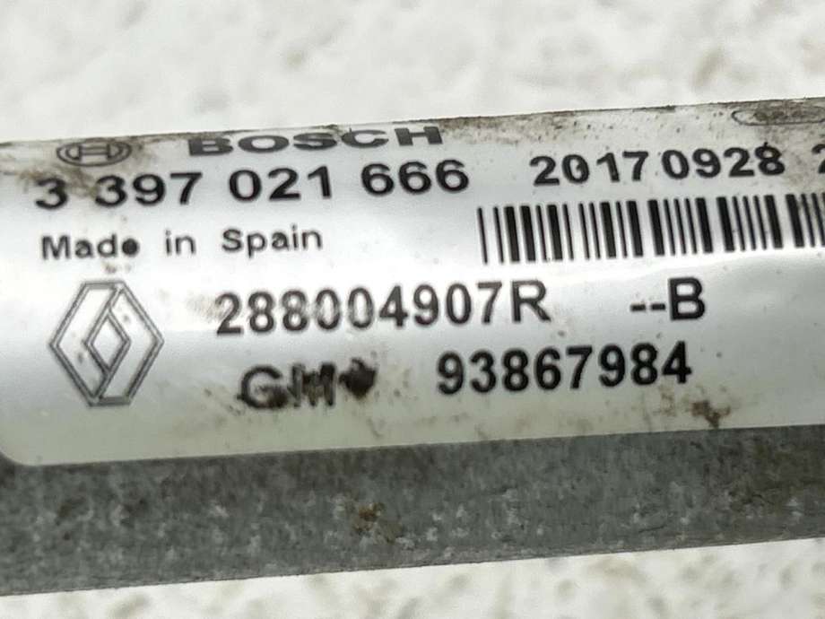 Viskermotor frontrute komplett m/overføring til Renault Trafic 2014-->> (288004907R|)
