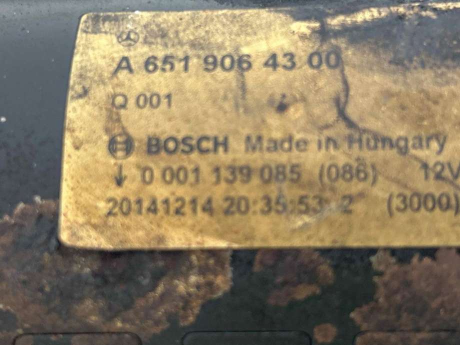Starter diesel til Mercedes Sprinter 2013-2018 (Fase 2) (906) (906) (A 651 906 43 00|)