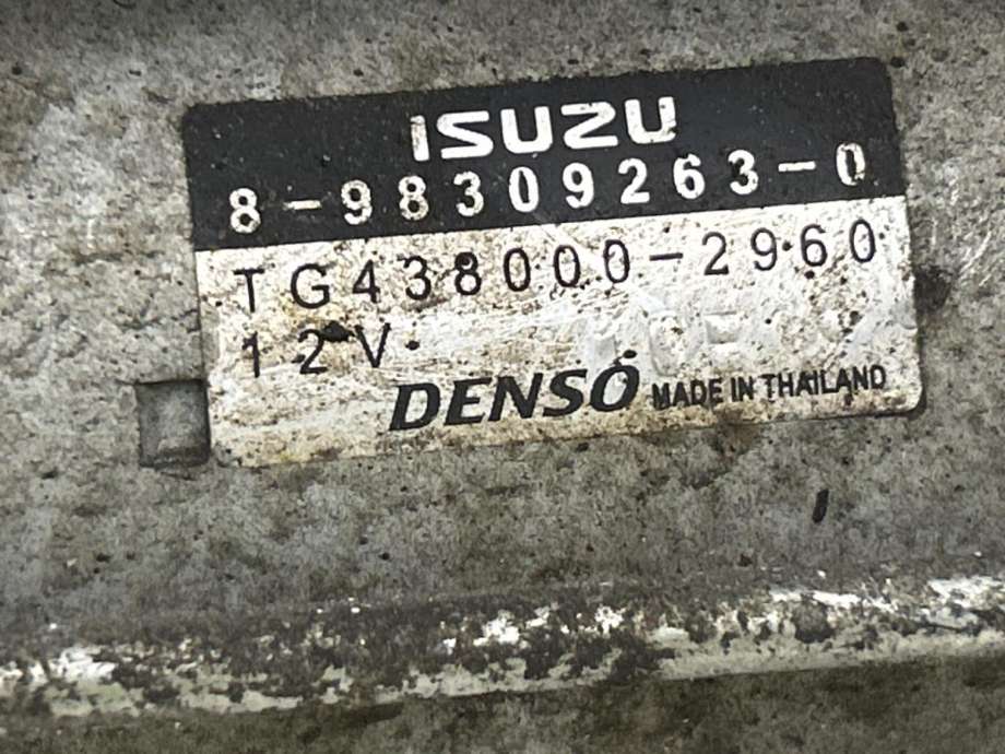 Starter diesel til Isuzu D-Max 2021-->> (Type III)  (DENSO|8983092630|)
