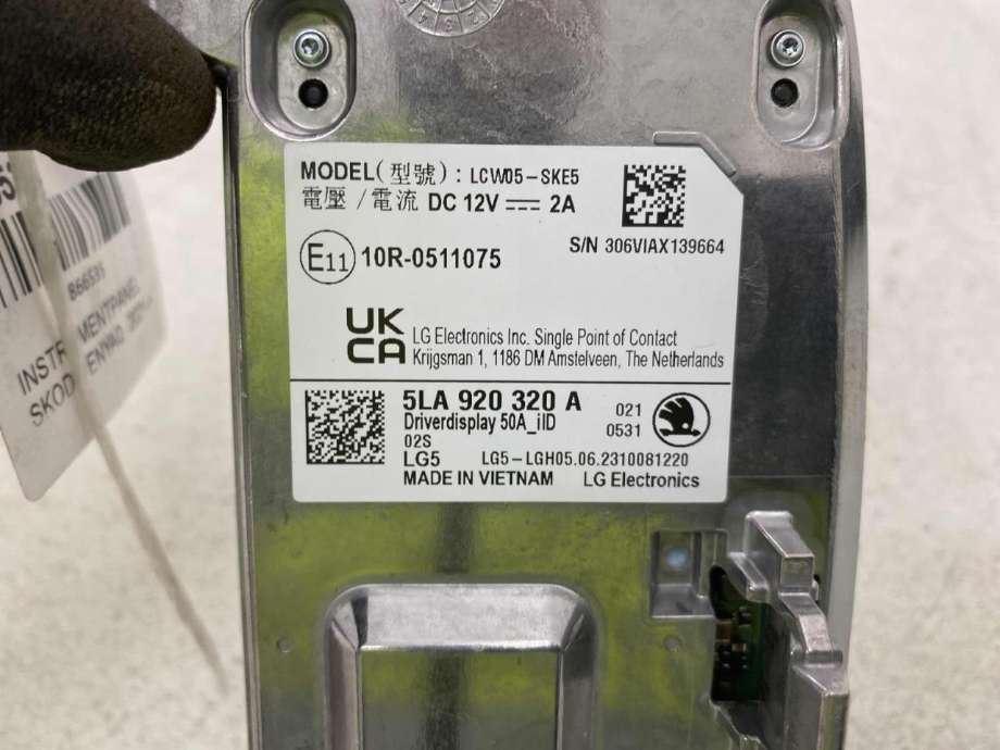 Instrumentpanel til Škoda Enyaq 2021-->>  (5LA 920 320 A|)