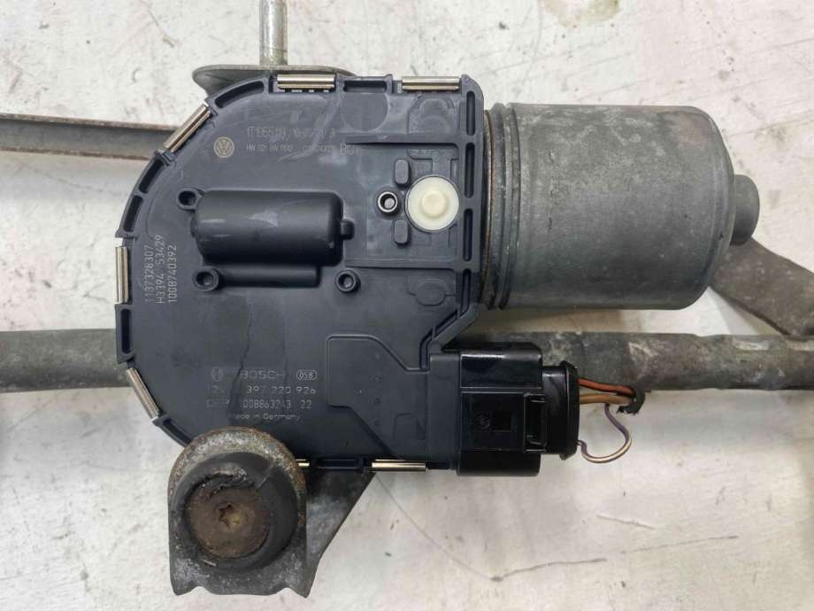 Viskermotor frontrute komplett m/overføring til VW Touran 2010-2015 (Type I, Fase 3) (1T1 955 119 A|2K1 955 119 D|1T1 955 601 A)