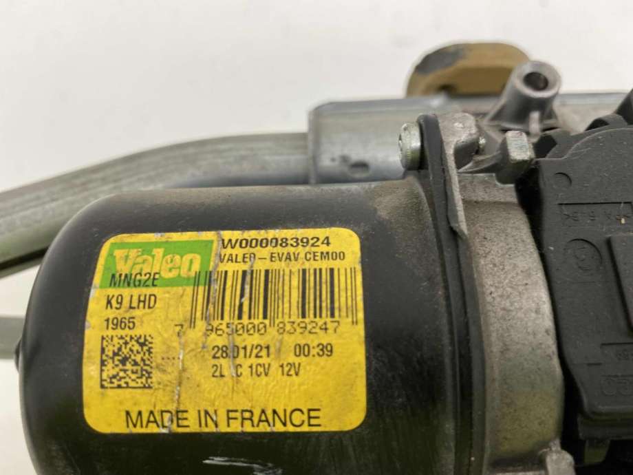 Viskermotor frontrute komplett m/overføring til Peugeot Partner 2019-->> (Type III) (98 165 588 80|)