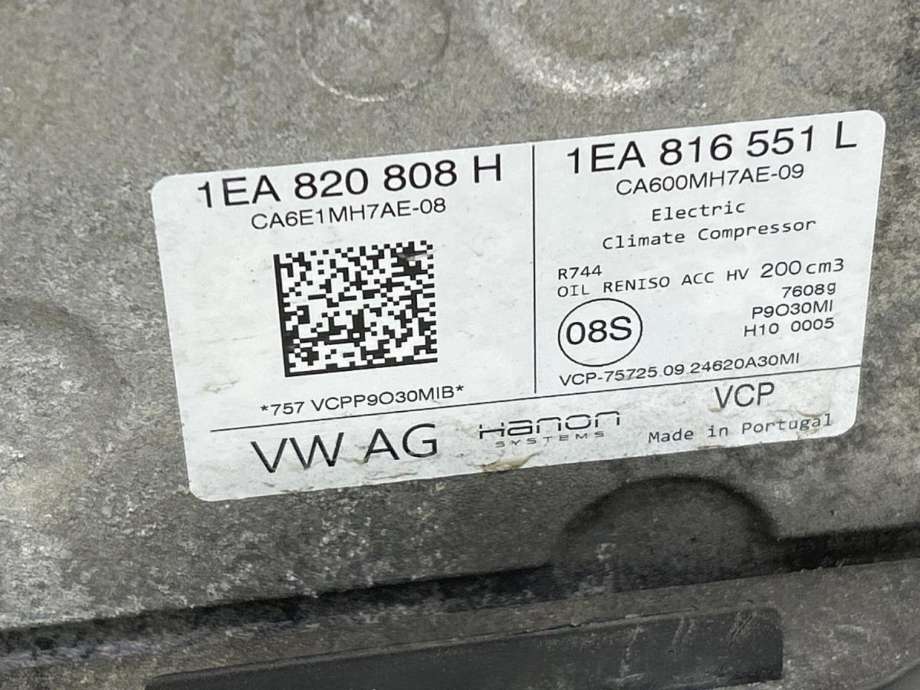 Aircondition kompressor elbil til VW ID.3 2020-->> (1EA 820 808 H|)