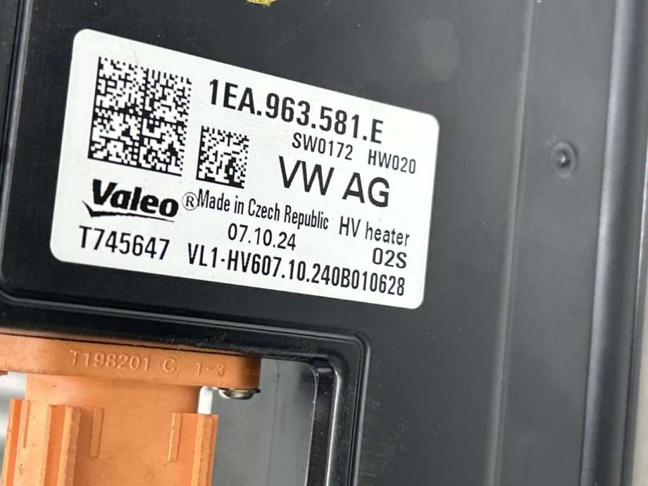 Varmeapparat PTC-heater til VW ID.3 2020-->>  (1EE 963 221 B|)