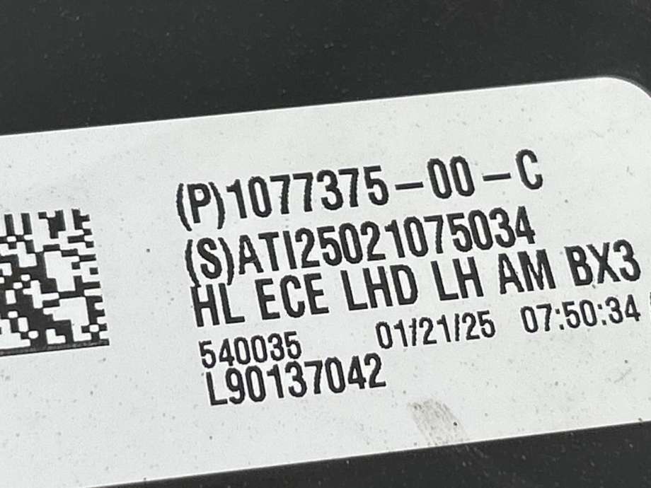 Frontlykt venstre full-LED til Tesla Model 3 2018-2023 (Fase 1) (1077375-00-C|)