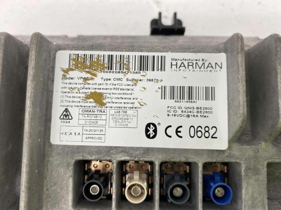 Bilstereo navigasjon skjerm til Jeep Cherokee 2014-->> (Type V) (68211958AC|)