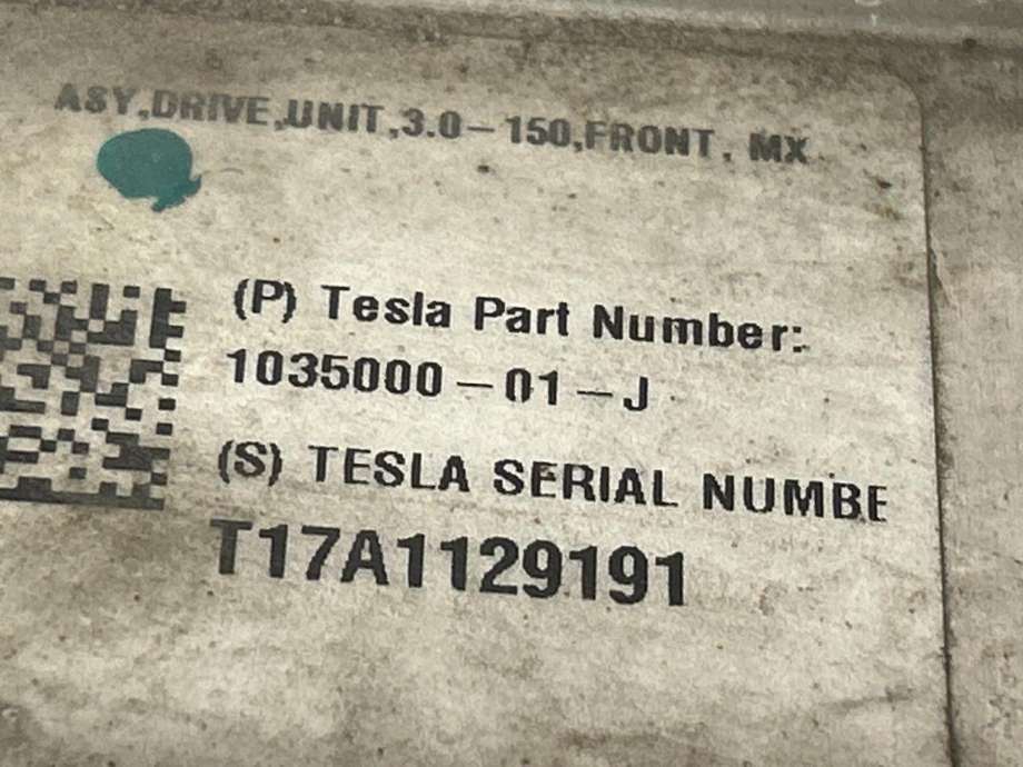 Motor elbil foran til Tesla Model X 2016-->>  (1035000-01-J|)