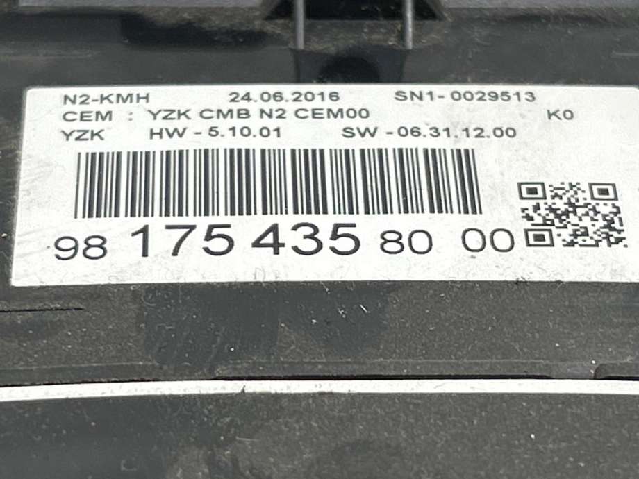 Instrumentpanel til Peugeot Expert 2016-->> (Type III)  (981754358000|)