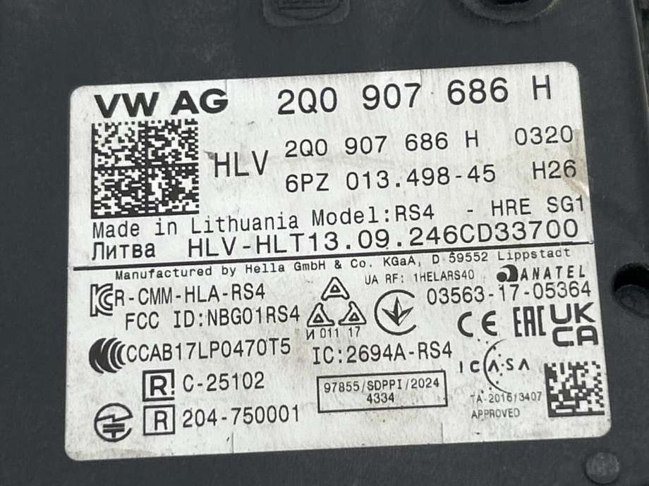 Sensor radar til VW ID.BUZZ 2022-->>  (2Q0 907 686 H|)