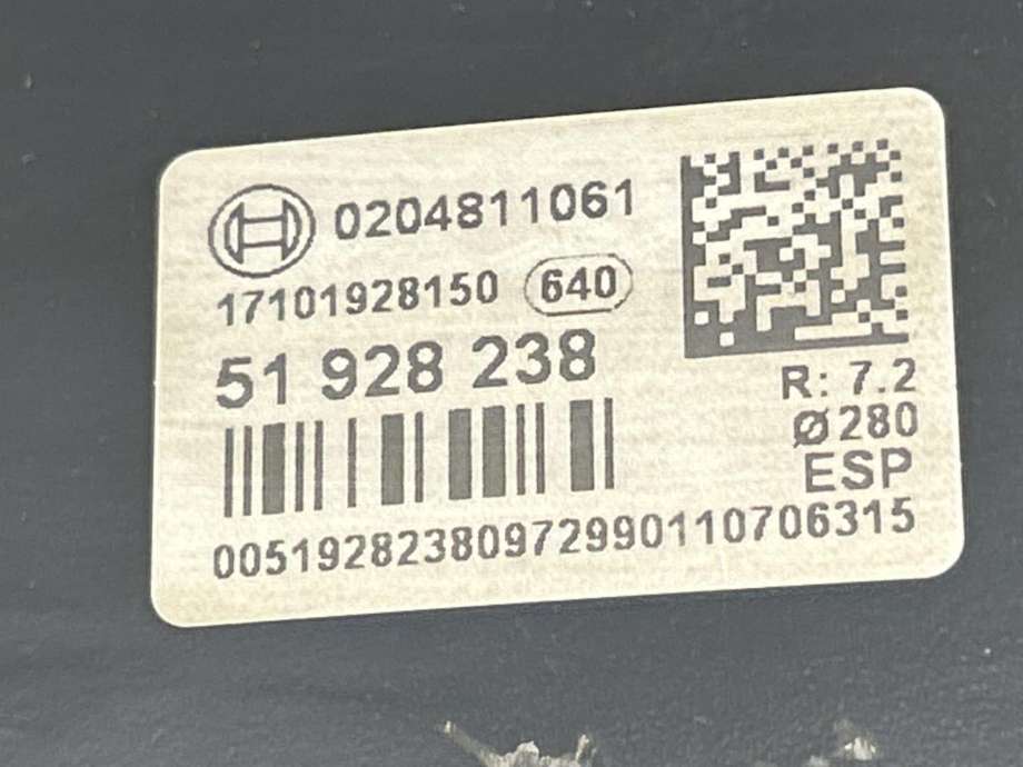 Bremsekraft-forsterker til Fiat Ducato 2014-->> (51928238|)