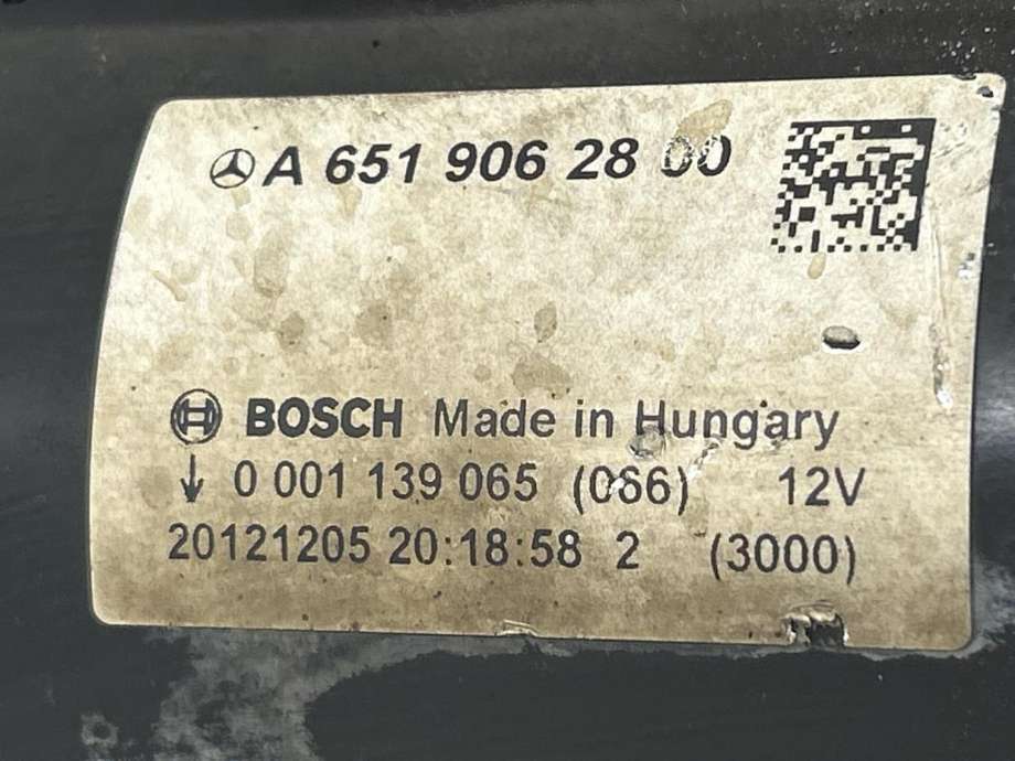 Starter diesel til Mercedes GLK 2008-2015 (X204) (X204) (A 651 906 43 00|A 651 906 24 00|A 651 906 28 00)