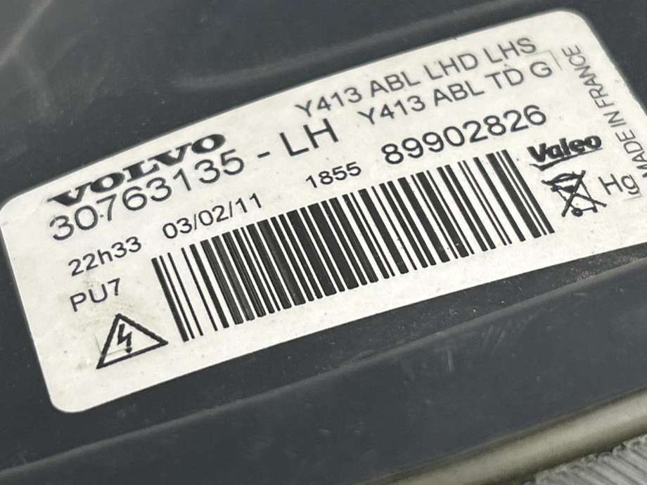 Frontlykt venstre xenon til Volvo XC60 2008-2013 (Type I, Fase 1)  (31420679|)