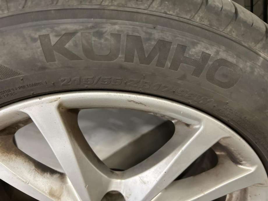 Hjulsett aluminium sommer til Toyota Avensis 2009-2015 (Type III, Fase 1) (KUMHO|)