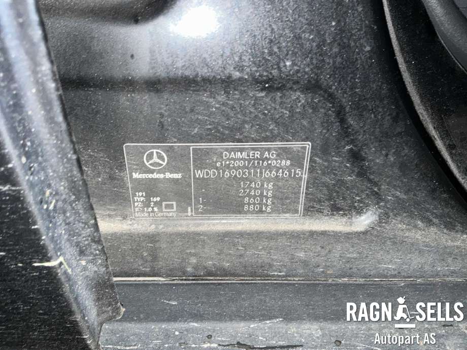 Mercedes A-Klasse 2005-2012 (W169) (W169), Motorkode: M266.920, Girkassekode: