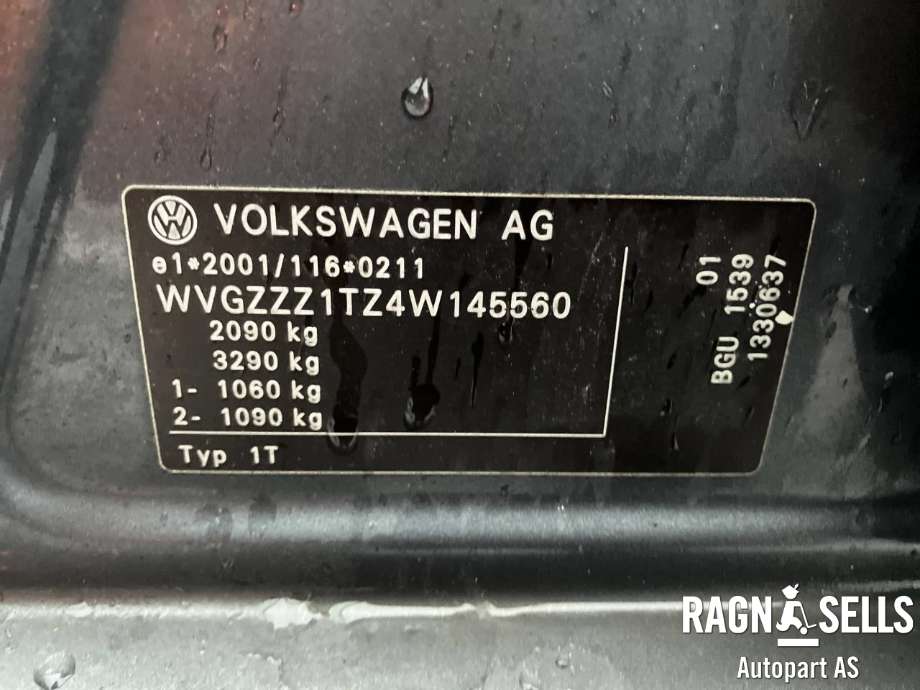 VW Touran 2003-2006 (Type I, Fase 1) , Motorkode: BGU, Girkassekode: