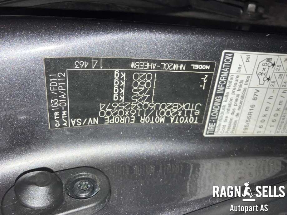 Toyota Prius 2004-2009 (Type II) (COMBI) (COMBI), Motorkode: 1NZ-FXE, Girkassekode: