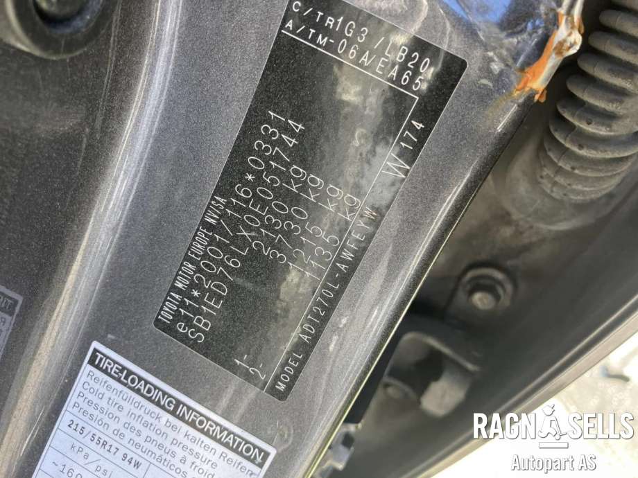 Toyota Avensis 2009-2015 (Type III, Fase 1) , Motorkode: 1AD-FTV, Girkassekode: 