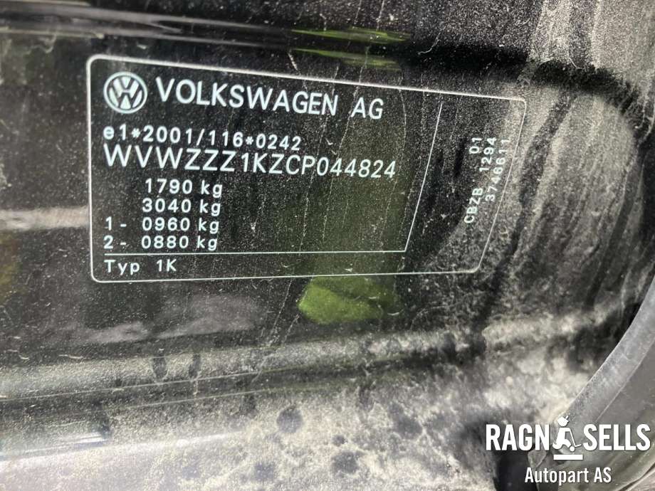 VW Golf VI 2008-2012 , Motorkode: CBZB, Girkassekode: NBW