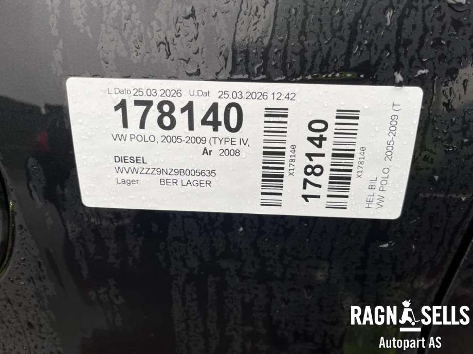 VW Polo 2005-2009 (Type IV, Fase 2) , Motorkode: BWB, Girkassekode: 
