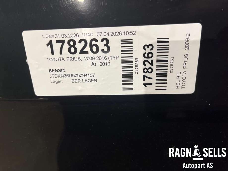 Toyota Prius 2009-2016 (Type III) (COMBI) (COMBI), Motorkode: 2ZR-FXE, Girkassekode: 