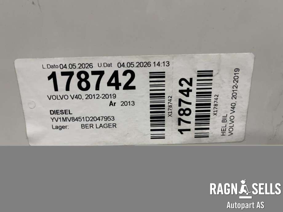 Volvo V40 2012-2019 , Motorkode: D4162T, Girkassekode: 