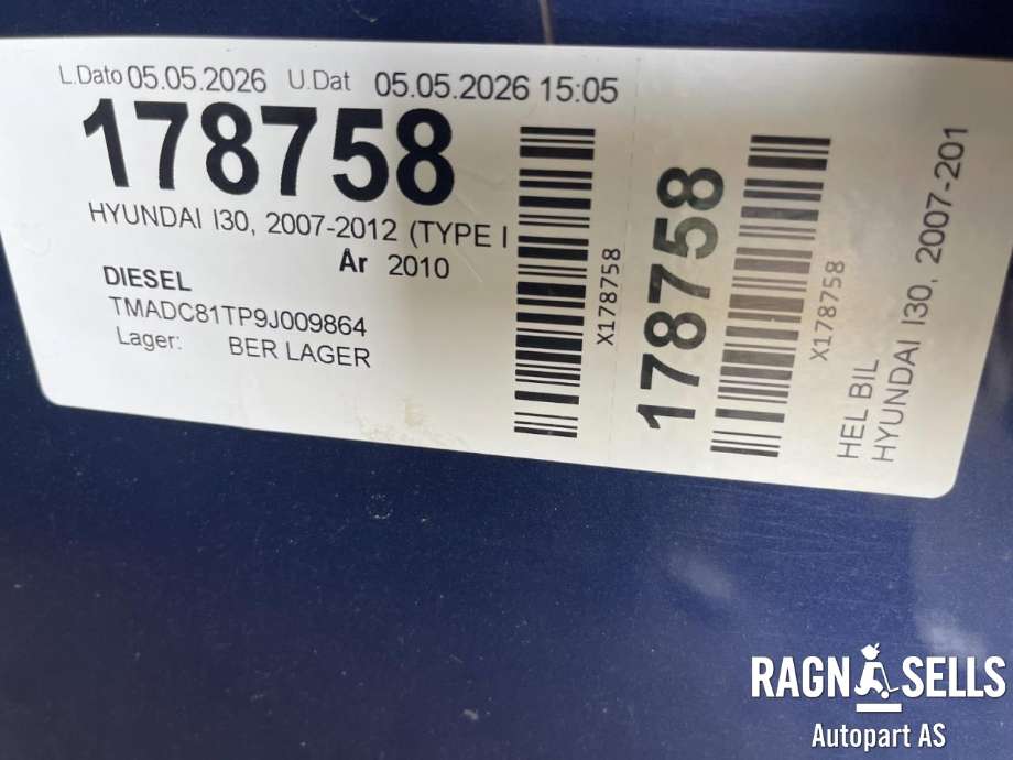 Hyundai i30 2007-2012 (Type I) , Motorkode: D4FB-FL, Girkassekode: