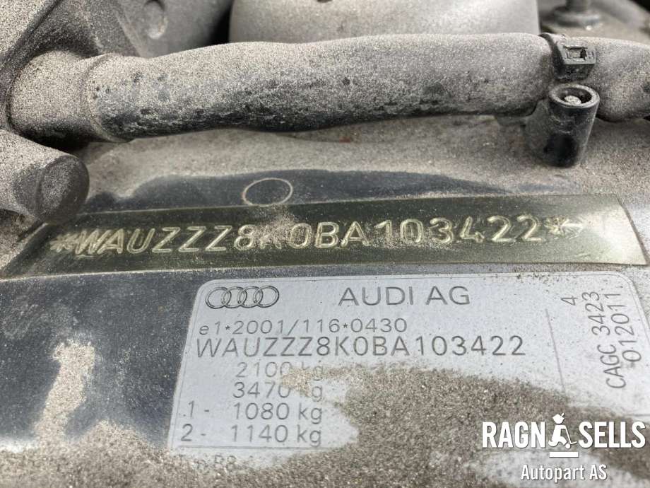 Audi A4 2007-2014 (Type IV) (B8) (B8), Motorkode: CAG, Girkassekode: 