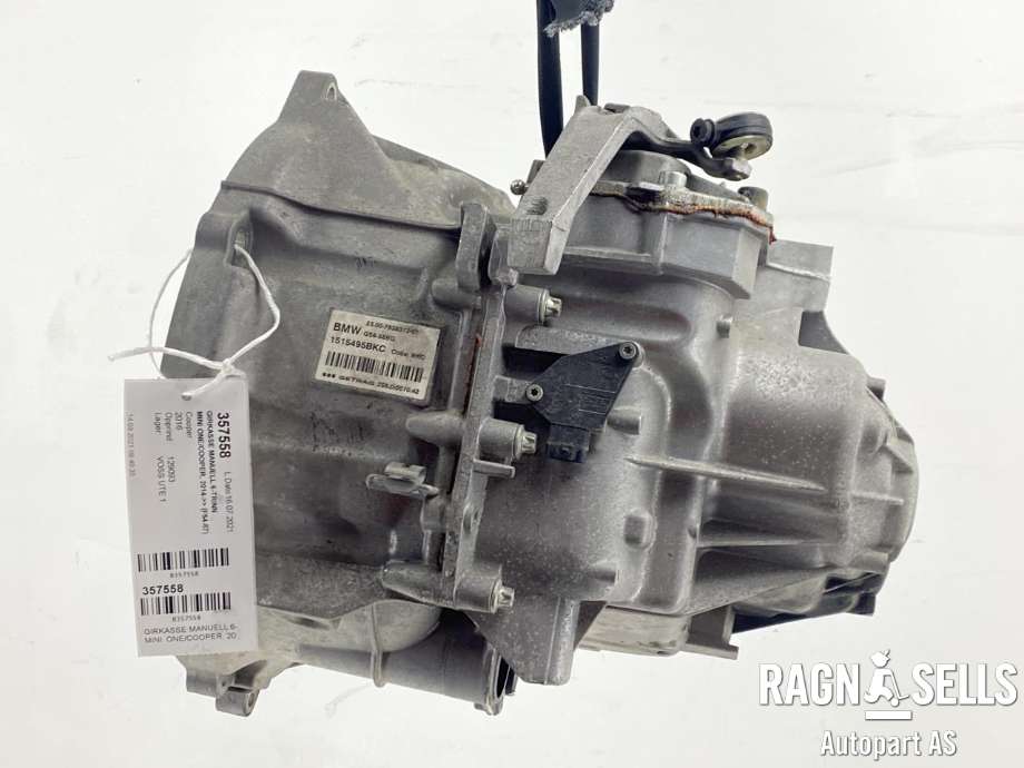 Girkasse manuell 6-trinn til Mini One/Cooper 2014-->> (F54-57) (F54-57) (GETRAG|23 00 8 689 430|23007638373|1515495BKC|23 00 8 671 637|23 00 8 482 134|GS6-58BG| BKC)