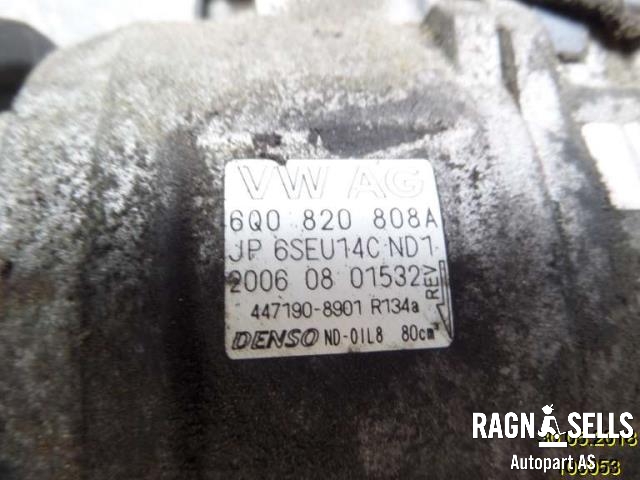 Aircondition kompressor til Škoda Fabia 2000-2007 (Type I)  (6Q0820808A|6Q0 820 803 K|)