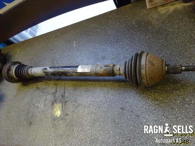 Drivaksel høyre foran, diesel/automat til VW Polo 2009-2014 (Type V, Fase 1) (6R0407762S|)