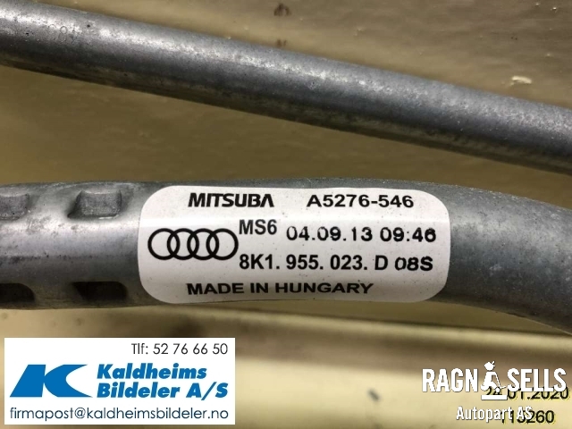 Viskermotor frontrute til Audi A4 2007-2014 (Type IV) (B8) (B8) (8K1955023D|A5276546)