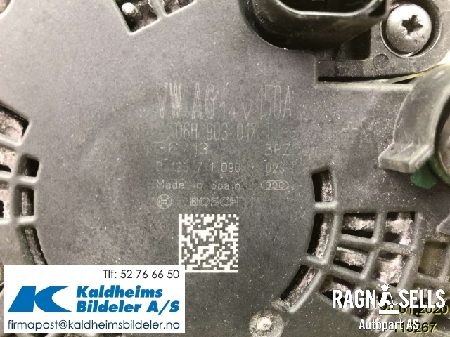Dynamo til Audi A4 2007-2014 (Type IV) (B8) (B8) (06H903017|0125711090)