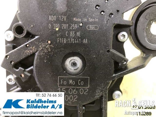 Viskermotor bakrute til Ford Focus 2014-2018 (Type III, Fase 2) (F1FB17K441AA|)