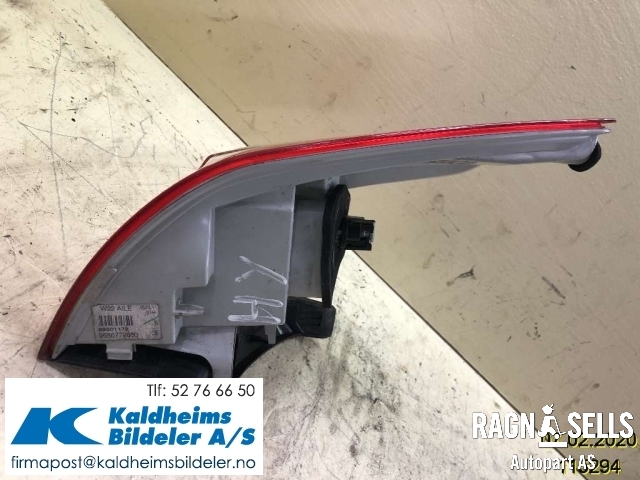 Baklykt høyre til Peugeot 508 2011-2014 (Type I, Fase 1)  (9686779680|)