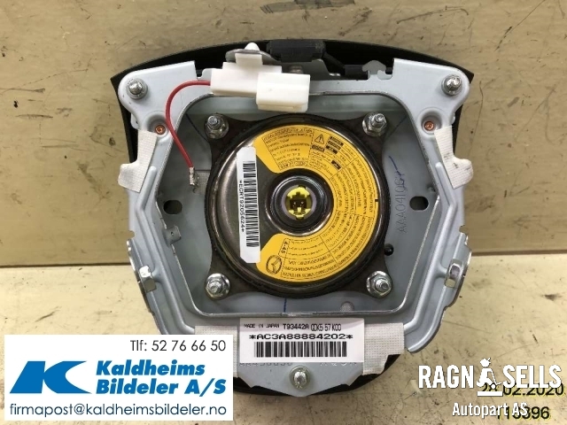 Airbag rattpute til Mazda 6 2010-2013 (Type II, Fase 2)  (GDK5-57-K00|)
