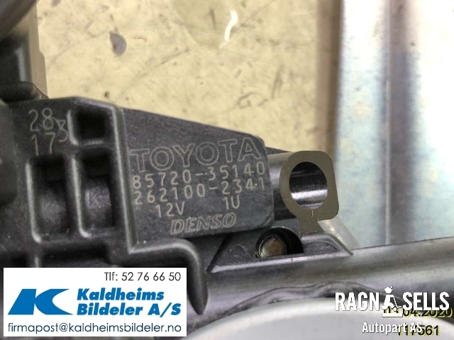 Ruteheis til Toyota RAV4 2016-2019 (Type IV, Fase 2)  (8572035140|2621002341)