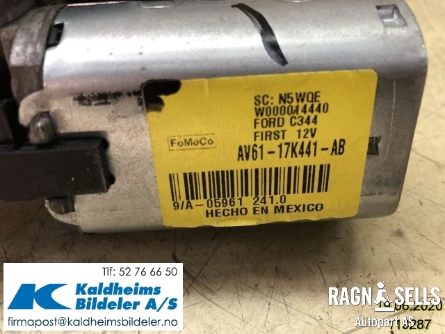 Viskermotor bakrute til Ford C-Max 2010-2015 (Type II, Fase 1) (AV6117K441AB|W000014440)