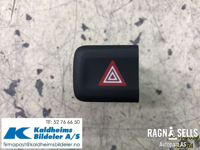 Bryter nødblink til Citroën Berlingo 2019-->> (Type III) (10286517|98 170 430 ZD|)