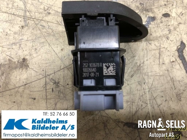 Bryter diverse til Renault Captur 2013-2020 (Type I)  (252103678R)