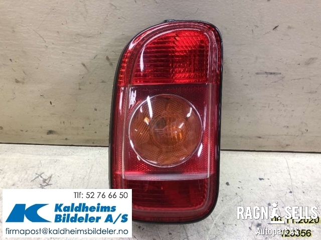 Baklykt venstre til Mini One/Cooper 2007-2014 (R55-57) (R55-57) (63 21 7 167 411|63 21 2 758 129|)